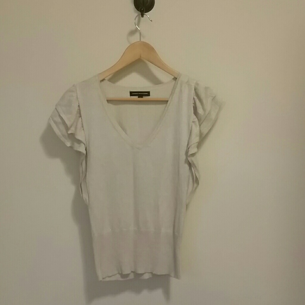 Flutter cap sleeve top